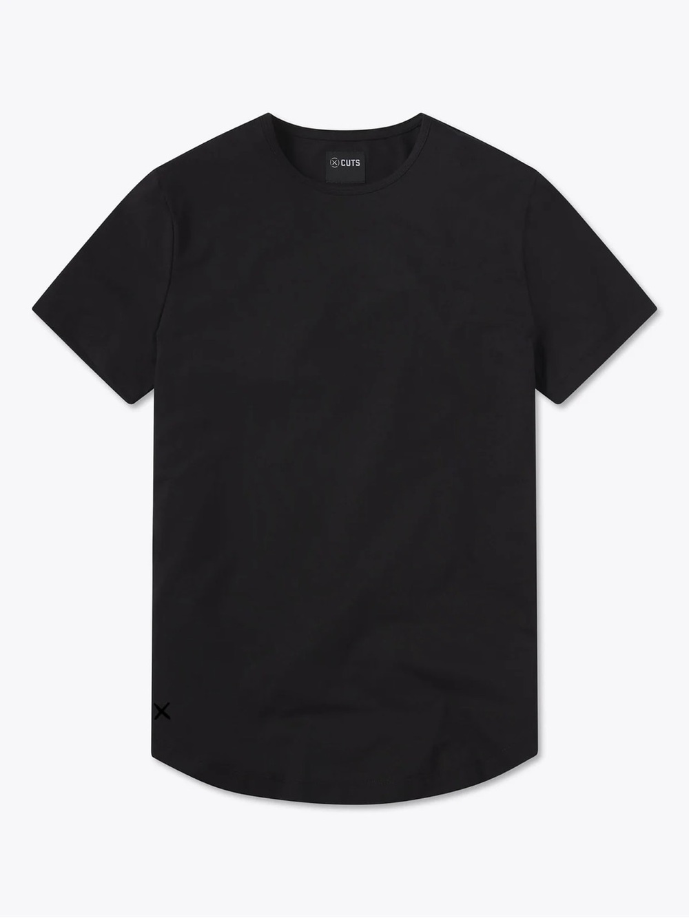 Cuts Clothing Black Short Sleeve Crew Tee